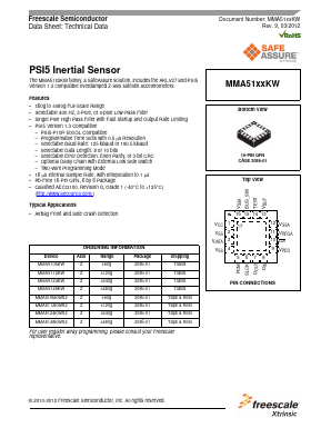 MMA5148KWR2 Datasheet PDF Freescale Semiconductor