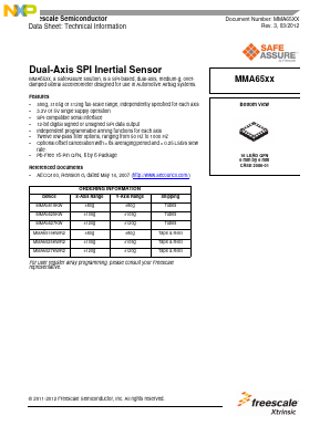 MMA6519KWR2 Datasheet PDF Freescale Semiconductor