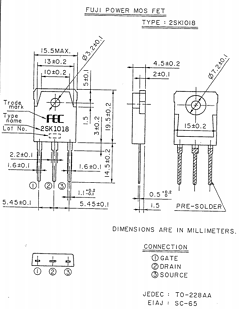 2SK1018 Datasheet PDF Fuji Electric