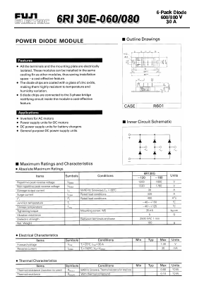 6RI30E-080 Datasheet PDF Fuji Electric