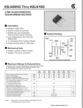 KBJ404G Datasheet PDF Fuji Electric