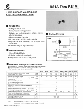 RS1A Datasheet PDF Fuji Electric