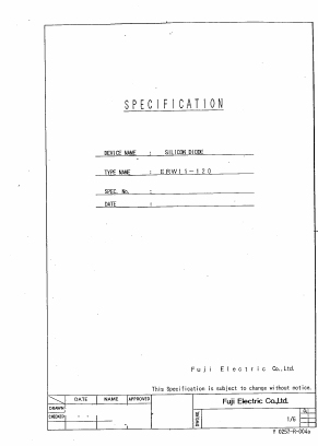 ERW11-120 Datasheet PDF Fuji Electric