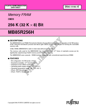 MB85R256HPFTN Datasheet PDF Fujitsu