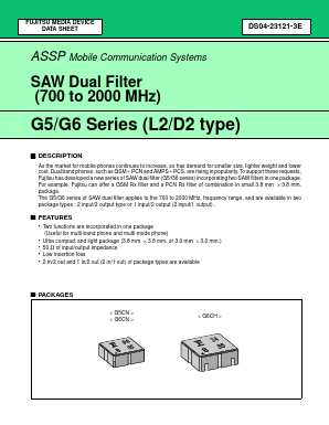 FAR-G5CN-942M50-D294-W Datasheet PDF Fujitsu