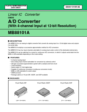 MB88101APFV Datasheet PDF Fujitsu
