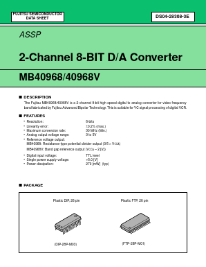 MB40968 Datasheet PDF Fujitsu