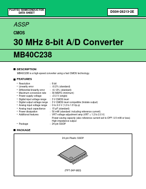 MB40C238 Datasheet PDF Fujitsu
