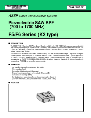FAR-F5CE-881M50-K210-W Datasheet PDF Fujitsu