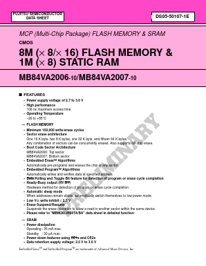 MB84VA2006 Datasheet PDF Fujitsu
