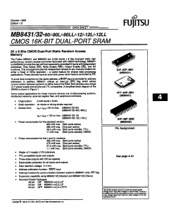 MB8432-90 Datasheet PDF Fujitsu