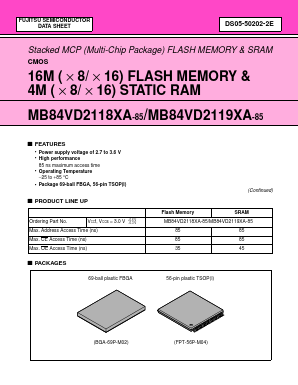 MB84VD21193A-85-PTS Datasheet PDF Fujitsu