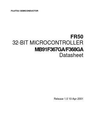 MB91F368GA Datasheet PDF Fujitsu