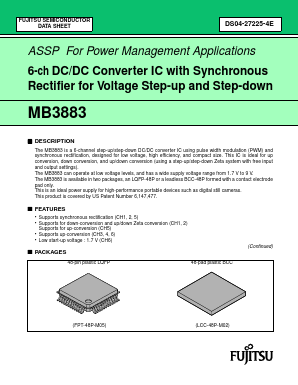 MB3883 Datasheet PDF Fujitsu