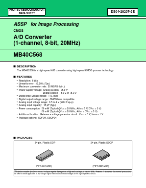 MB40C568 Datasheet PDF Fujitsu