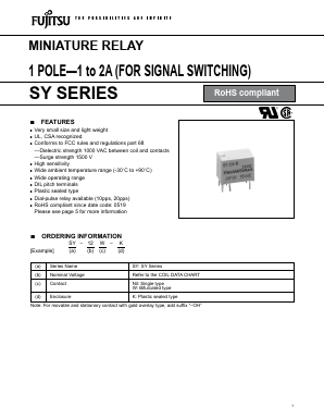 SY-24W-K Datasheet PDF Fujitsu