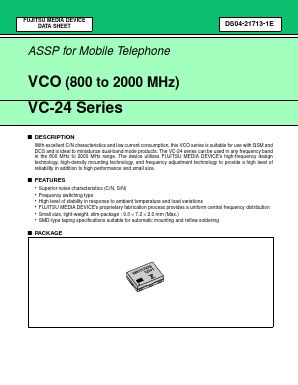 VC-2R8A24-1617 Datasheet PDF Fujitsu