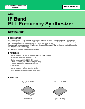 MB15C101 Datasheet PDF Fujitsu