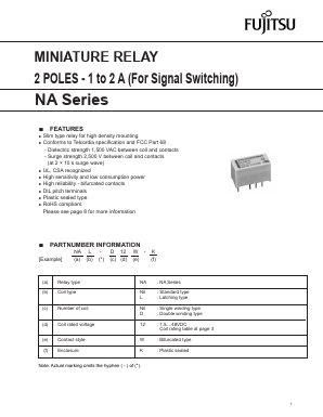 NA1.5W-K Datasheet PDF Fujitsu