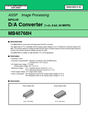 MB40768HP Datasheet PDF Fujitsu