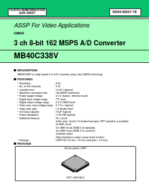 MB40C338V Datasheet PDF Fujitsu