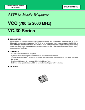 VC-30 Datasheet PDF Fujitsu