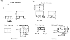 TX2-8Z Datasheet PDF Global Components and Controls 