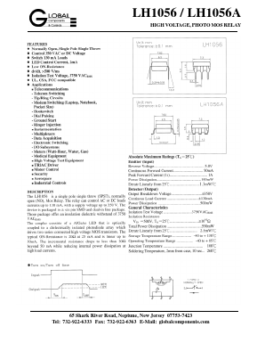 LH1056 Datasheet PDF Global Components and Controls 