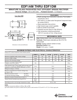 EDF1AM Datasheet PDF General Semiconductor