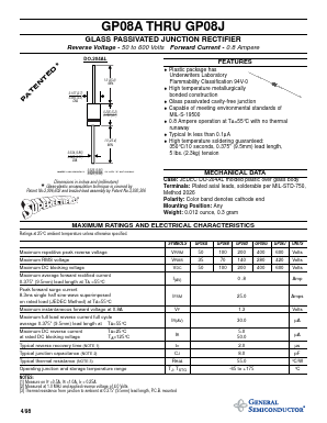 GP08A Datasheet PDF General Semiconductor
