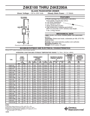 Z4KE180A Datasheet PDF General Semiconductor