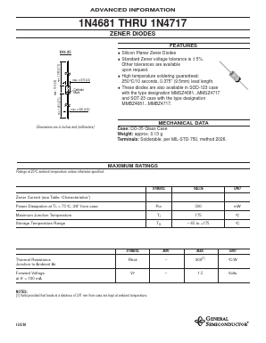 1N4698 Datasheet PDF General Semiconductor
