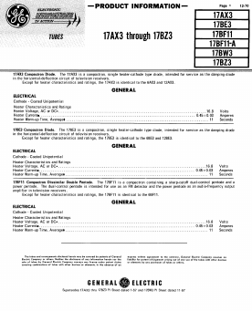 17BZ3 Datasheet PDF General Electric Company