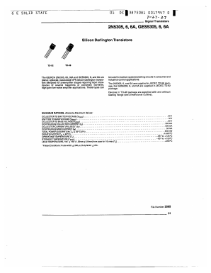 2N5306A Datasheet PDF GE Solid State