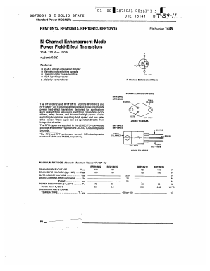 RFP10N15 Datasheet PDF GE Solid State
