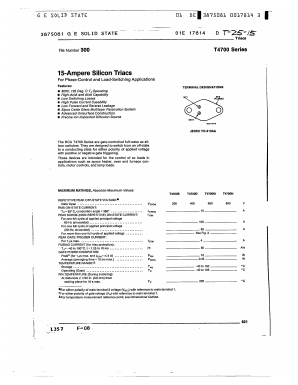 T4700N Datasheet PDF GE Solid State