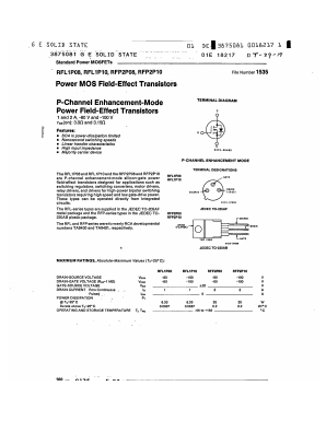 RFL1P10 Datasheet PDF GE Solid State