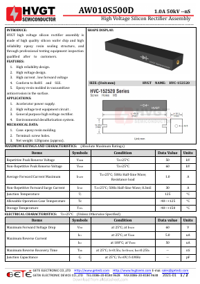 AW010S500D Datasheet PDF getedz electronics