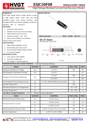 ESJC50F08 Datasheet PDF getedz electronics