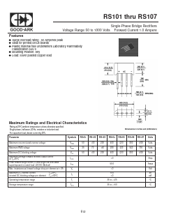 RS105 Datasheet PDF GOOD-ARK