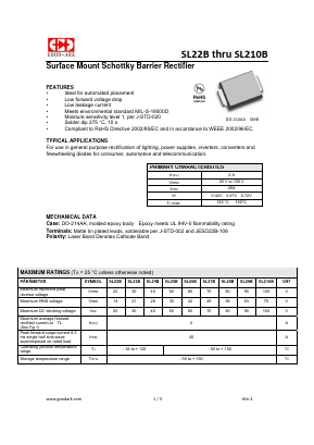 SL22B Datasheet PDF GOOD-ARK