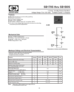 SB170S Datasheet PDF GOOD-ARK