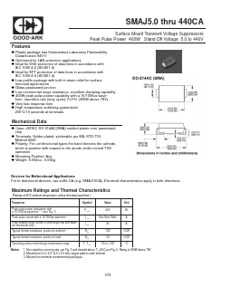 SMAJ80A Datasheet PDF GOOD-ARK