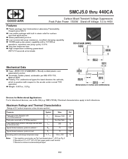 SMCJ80A Datasheet PDF GOOD-ARK