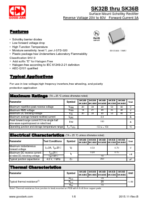 SK33BE Datasheet PDF GOOD-ARK