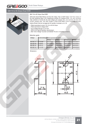 GM4024RD1 Datasheet PDF GREEGOO Electric Co.,Ltd.