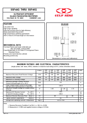 SSF4BG Datasheet PDF Gulf Semiconductor