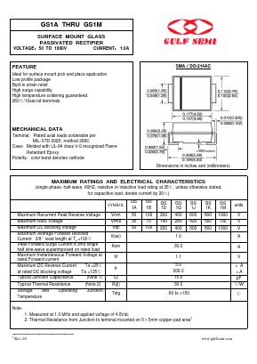 GS1K Datasheet PDF Gulf Semiconductor