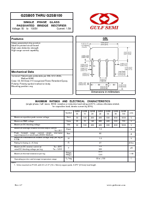 G2SB20 Datasheet PDF Gulf Semiconductor