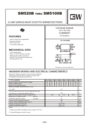 SM540B Datasheet PDF Goodwork Semiconductor Co., Ltd.